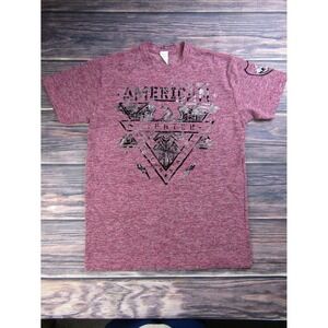 American Fighter Mens Medium‎ Red Training  T Shirt UFC MMA Gym Workout Sports